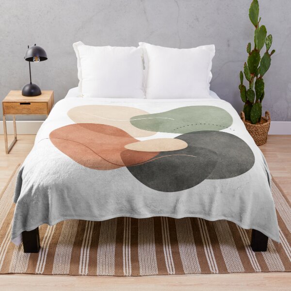 Item preview, Abstract Organic Shapes - Neutral Modern Minimalist Art designed and sold by SheebRock.