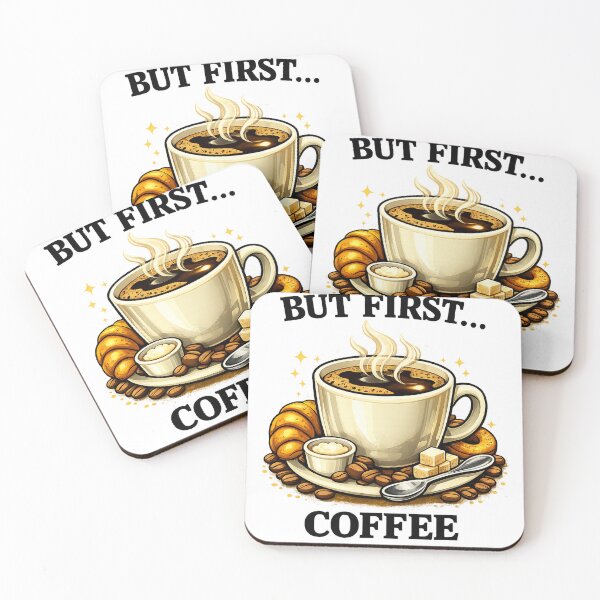 Item preview, But First Coffee – Funny Coffee Lover Design designed and sold by Boot Culture.