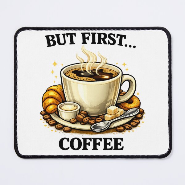 Item preview, But First Coffee – Funny Coffee Lover Design designed and sold by Boot Culture.