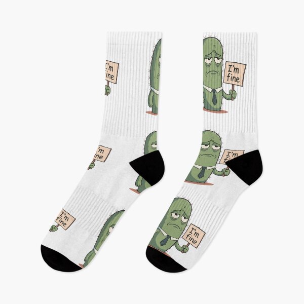 Item preview, Sad Cactus I’m fine Humorously Life Charm designed and sold by ART ATTACK ZONE.