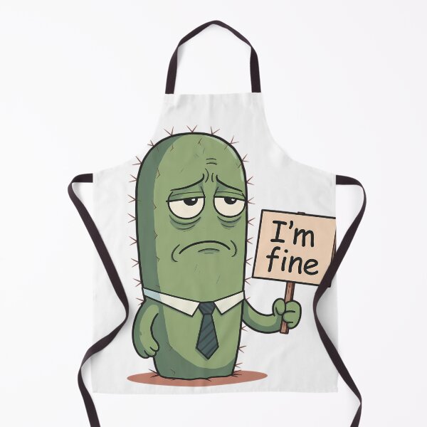 Item preview, Sad Cactus I’m fine Humorously Life Charm designed and sold by ART ATTACK ZONE.