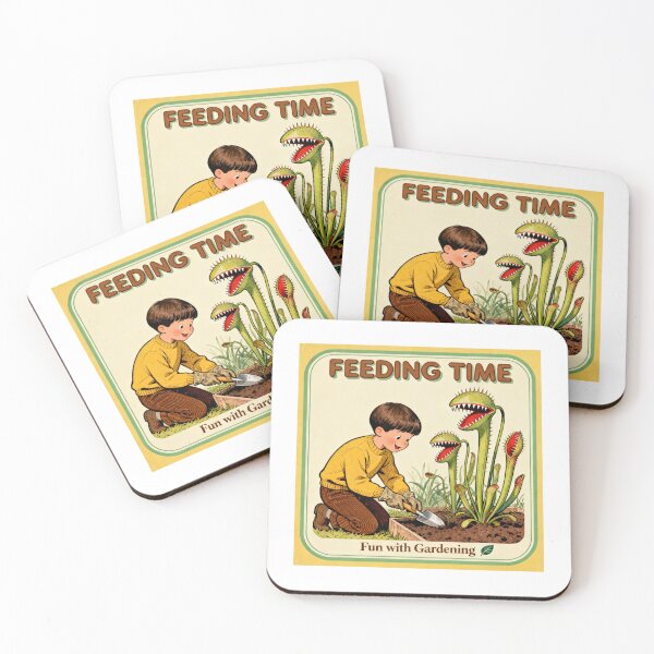 Item preview, Feeding Time Carnivorous Plants - Retro Dark Humor designed and sold by PictorialWhimsy.