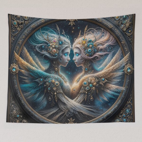Item preview, The golden ratio of love in the azure depths of the universe designed and sold by KunstGeist.