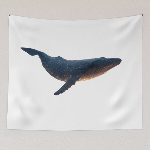 Item preview, Majestic Whale Ocean Starlight Beauty Marine Life Wonder designed and sold by ART ATTACK ZONE.