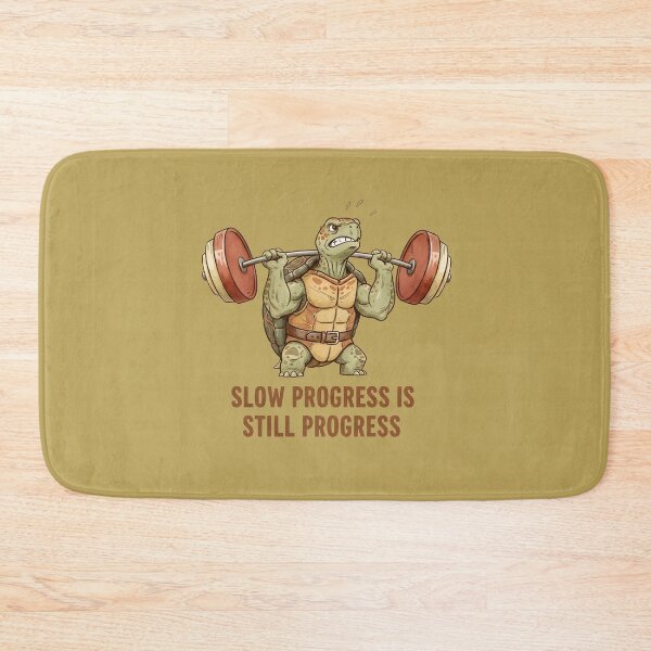 Item preview, Slow Progress Is Still Progress - Gym Turtle designed and sold by draft & digital.