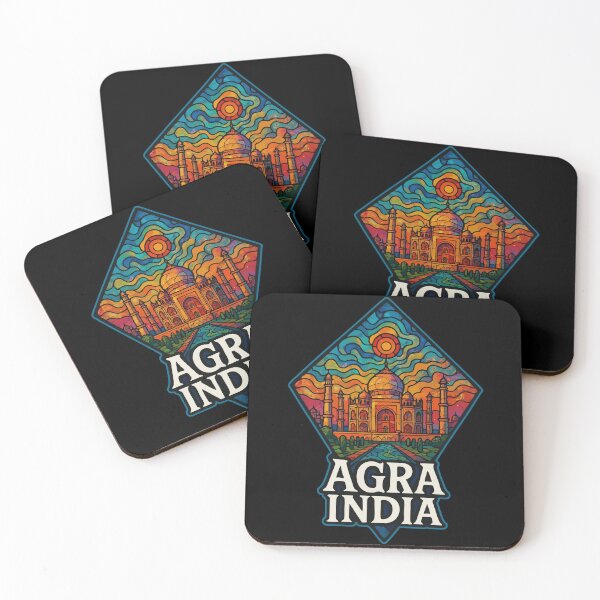Item preview, Agra Taj Mahal India Stained Glass Travel designed and sold by TomFrontierArt.