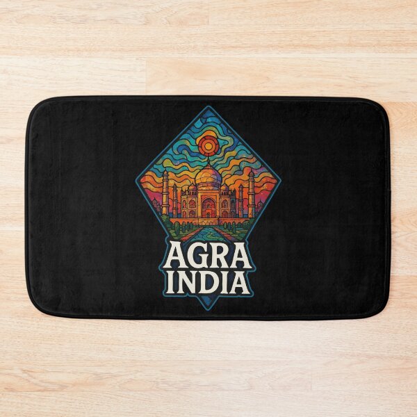 Item preview, Agra Taj Mahal India Stained Glass Travel designed and sold by TomFrontierArt.