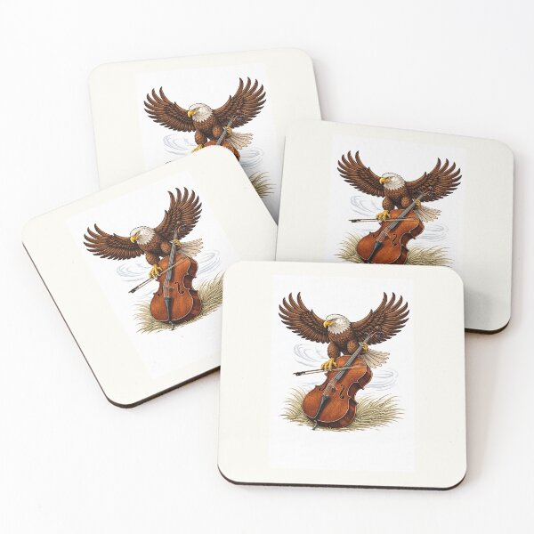 Item preview, "Eagle Spirit and Cellos: Harmony Unleashed" designed and sold by Mansoulstudio.