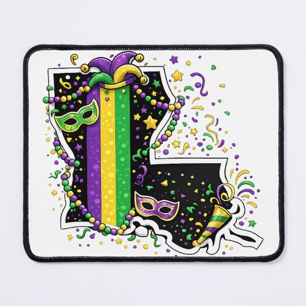 Item preview, Louisiana Pride Mardi Gras Design – Purple Gold Green Carnival Art designed and sold by Boot Culture.