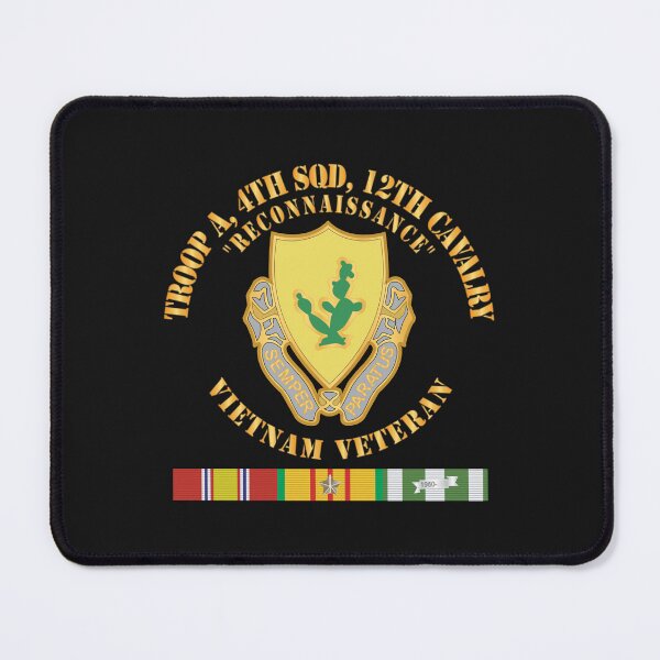 Item preview, Army - Troop A, 4th Squadron, 12th Cavalry w Svc Ribbons - V1 X 300 designed and sold by Military Insignia Products.