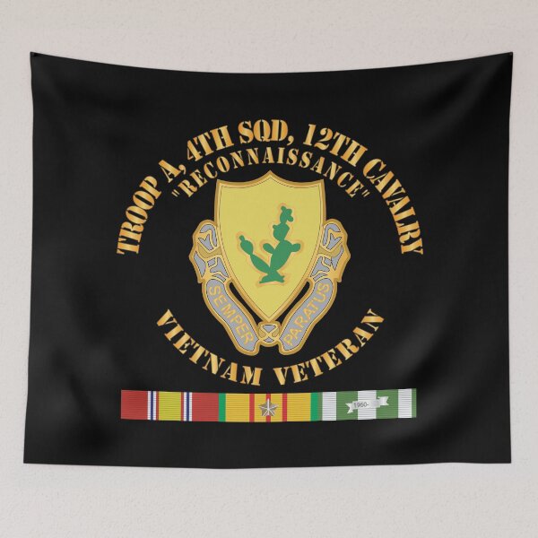 Item preview, Army  - Troop A, 4th Squadron, 12th Cavalry w Svc Ribbons - V1 X 300 designed and sold by Military Insignia Products.