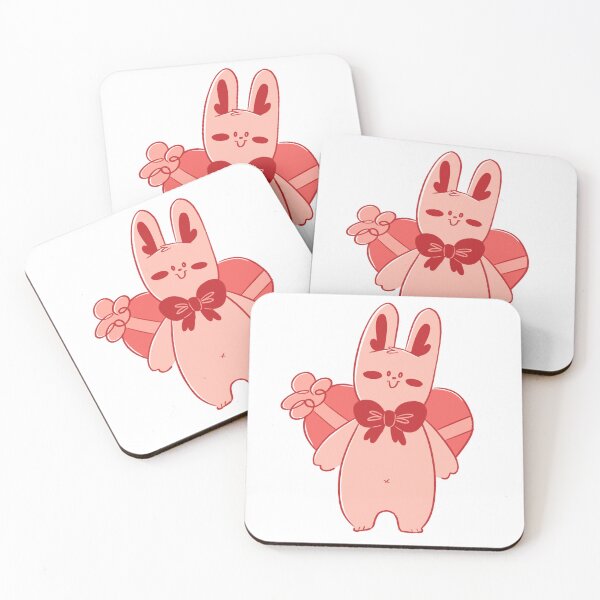 Item preview, Shy Bunny with a Hidden Heart – Cute Love Illustration designed and sold by ChiaraAless.