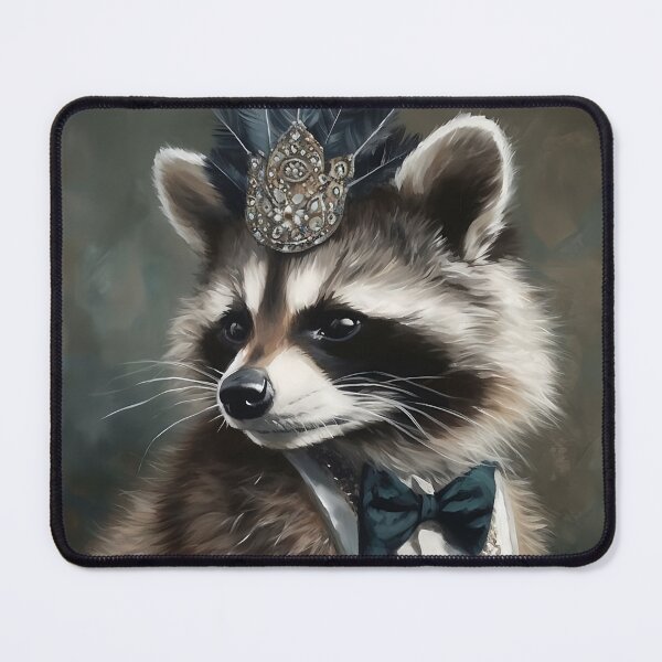 Item preview, Vintage Lady Raccoon Portrait - 1920s Flapper Glamour Art designed and sold by naughty-raccoon.