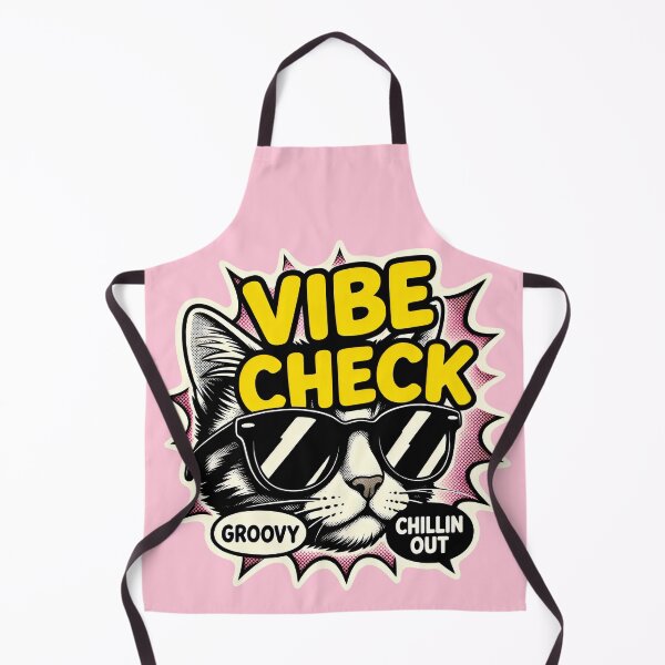 Item preview, Cool Cat Vibe Check Retro Pop Art designed and sold by SplashTastic.