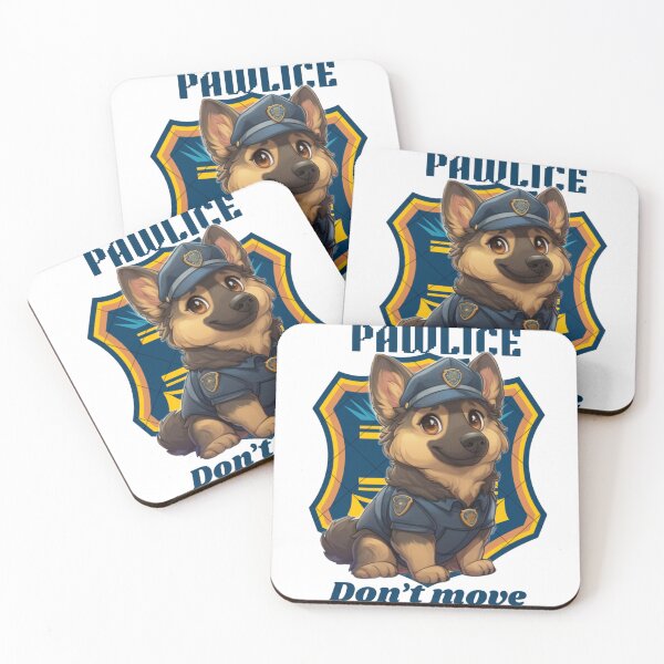 Item preview, Cute Police Dog Cartoon – Funny K9 Puppy “Don’t Move” Design designed and sold by LazyButGenius.