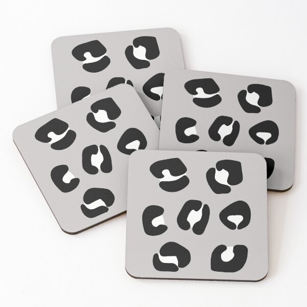 Item preview, Black and White, Leopard Spots on Grey  designed and sold by OneThreeSix.