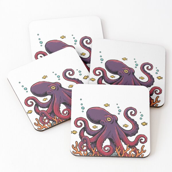 Item preview, Giant Octopus on Coral designed and sold by PixelStudioBe.