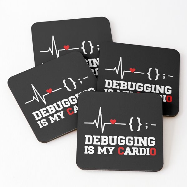 Item preview, Debugging is My Cardio Software Developer Humor designed and sold by SplashTastic.