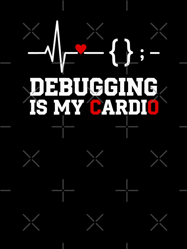 Thumbnail 7 of 7, Oversized T-Shirt, Debugging is My Cardio Software Developer Humor designed and sold by SplashTastic.