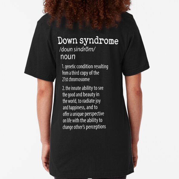 Down Syndrome Definition Raise Awareness From People Shirt Slim Fit T-Shirt
