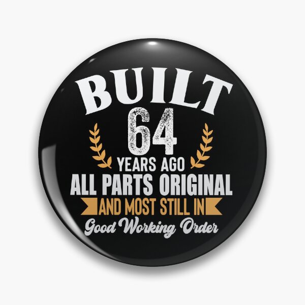 Item preview, Built 64 Years Ago Funny Birthday Shirt – Vintage 64th Birthday Gift Tee designed and sold by popcorntot.