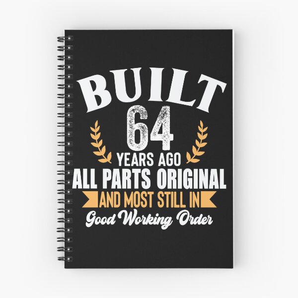 Item preview, Built 64 Years Ago Funny Birthday Shirt – Vintage 64th Birthday Gift Tee designed and sold by popcorntot.