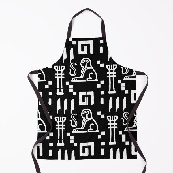 Item preview, Ancient Egyptian Hieroglyphs – White Hand-Drawn Symbols on Black designed and sold by Graphroad.