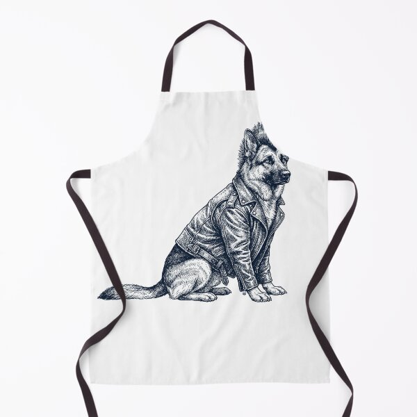 Item preview, Vintage German Shepherd Punk Mowhawk Dog Mom Dad designed and sold by DoodleTortle.