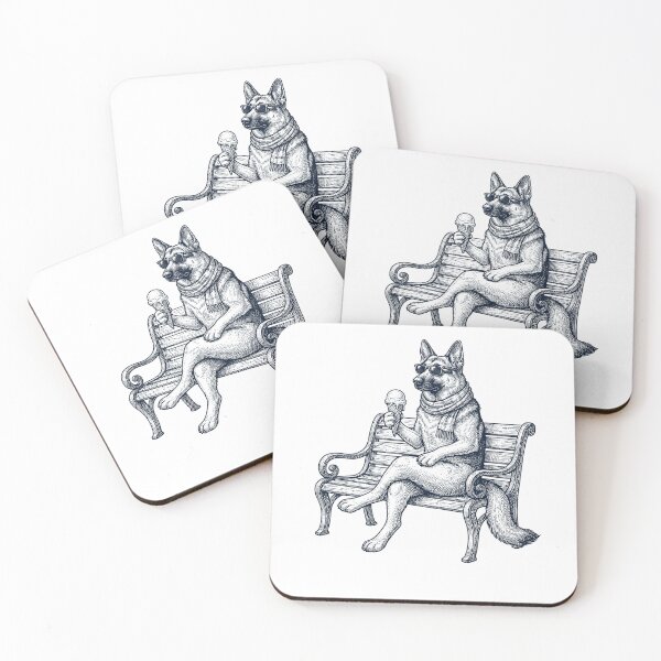Item preview, German Shepherd Ice Cream Dog Mom Dad designed and sold by DoodleTortle.