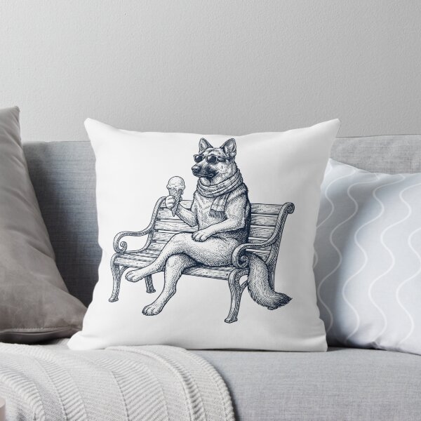 Item preview, German Shepherd Ice Cream Dog Mom Dad designed and sold by DoodleTortle.