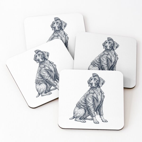 Item preview, Vintage German Shorthaired Pointer Punk Mowhawk Dog Mom Dad designed and sold by DoodleTortle.