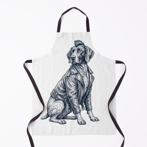 Item preview, Vintage German Shorthaired Pointer Punk Mowhawk Dog Mom Dad designed and sold by DoodleTortle.