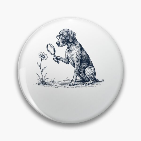 Item preview, Vintage German Shorthaired Pointer Botanist Flower Dog Mom Dad designed and sold by DoodleTortle.