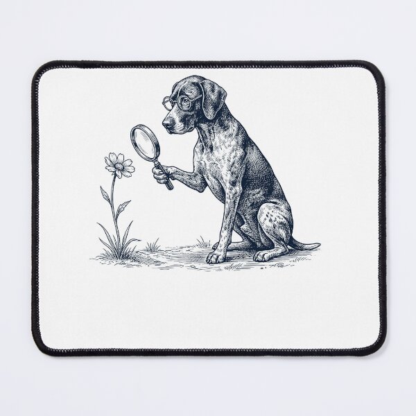 Item preview, Vintage German Shorthaired Pointer Botanist Flower Dog Mom Dad designed and sold by DoodleTortle.