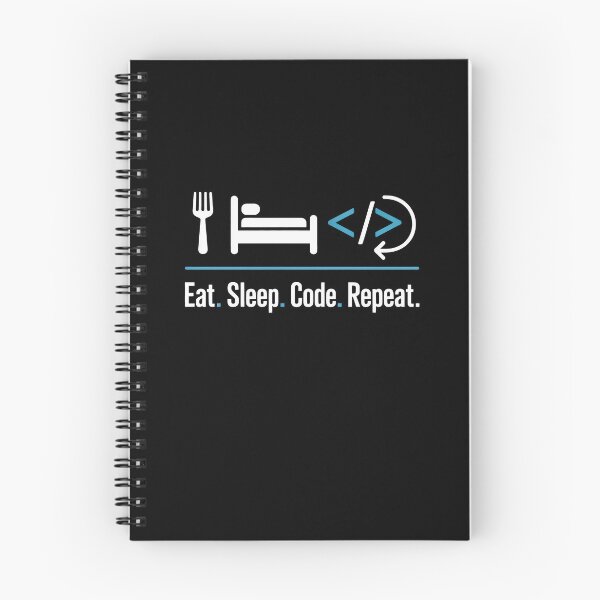 Item preview, Eat Sleep Code Repeat Minimalist Programmer Routine designed and sold by SplashTastic.