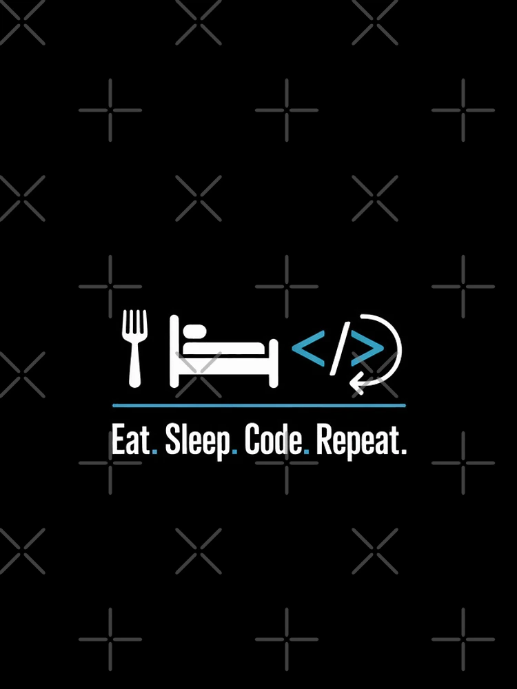 Thumbnail 4 of 4, iPhone Case, Eat Sleep Code Repeat Minimalist Programmer Routine designed and sold by SplashTastic.