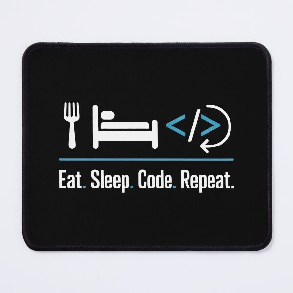Item preview, Eat Sleep Code Repeat Minimalist Programmer Routine designed and sold by SplashTastic.