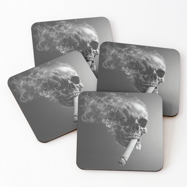 Item preview, Smoking Skull – Skull Made of Smoke Anti-Smoking Art 2 designed and sold by WordPlayStudio.