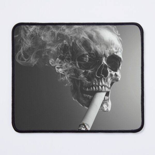 Item preview, Smoking Skull – Skull Made of Smoke Anti-Smoking Art 2 designed and sold by WordPlayStudio.