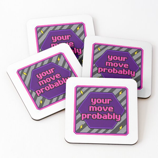 Item preview, Your Move Probably - Retro Pixel Text Art designed and sold by PictorialWhimsy.