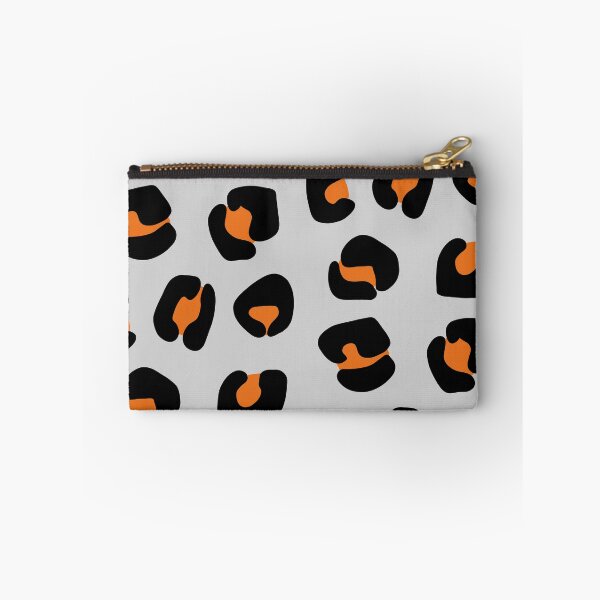 Item preview, Orange and Black, Leopard Spots on Grey designed and sold by OneThreeSix.