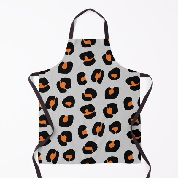 Item preview, Orange and Black, Leopard Spots on Grey designed and sold by OneThreeSix.
