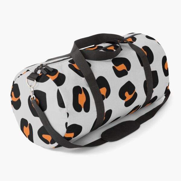 Item preview, Orange and Black, Leopard Spots on Grey designed and sold by OneThreeSix.