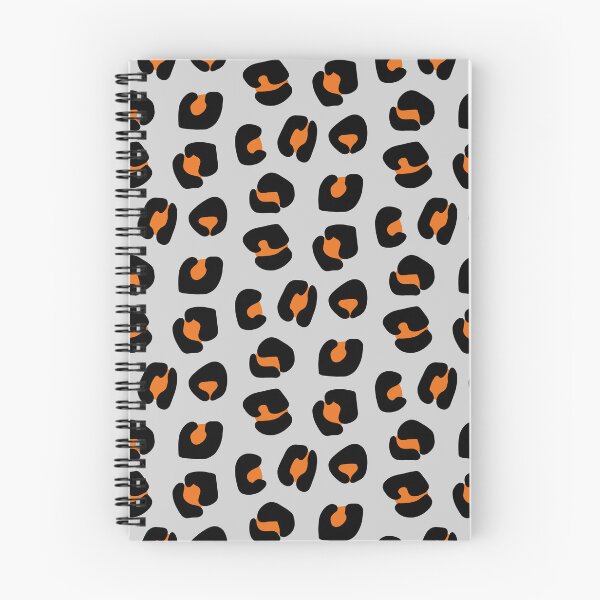 Item preview, Orange and Black, Leopard Spots on Grey designed and sold by OneThreeSix.