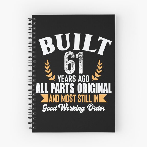 Item preview, Built 61 Years Ago Funny Birthday Shirt – Vintage 61st Birthday Gift Tee designed and sold by popcorntot.