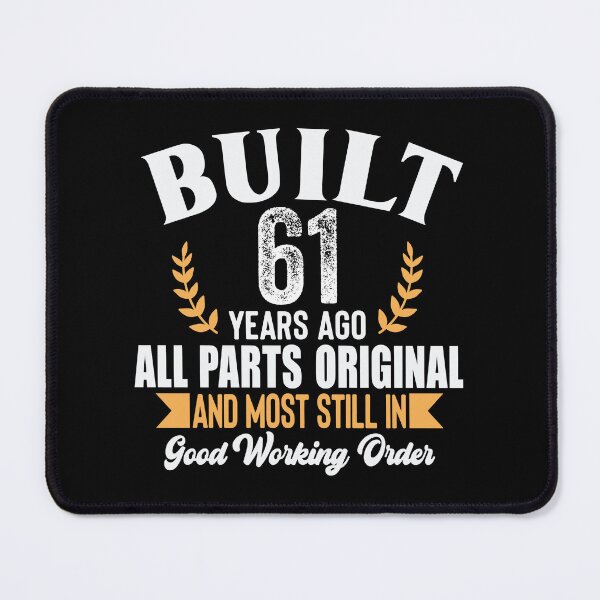 Item preview, Built 61 Years Ago Funny Birthday Shirt – Vintage 61st Birthday Gift Tee designed and sold by popcorntot.