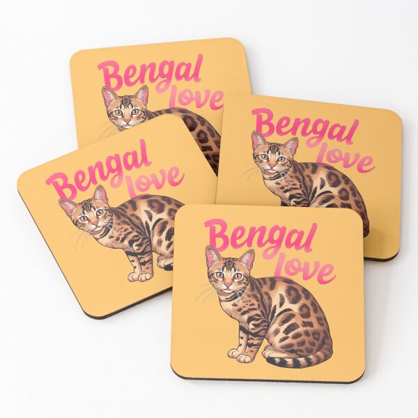 Aperçu de l'œuvre Amour des chats du Bengale créée et vendue par MoonMonkeyNbear.