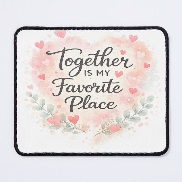 Item preview, Together Is My Favorite Place – Cozy Couple Valentine Love Design designed and sold by GlobalDesignUnlimited.