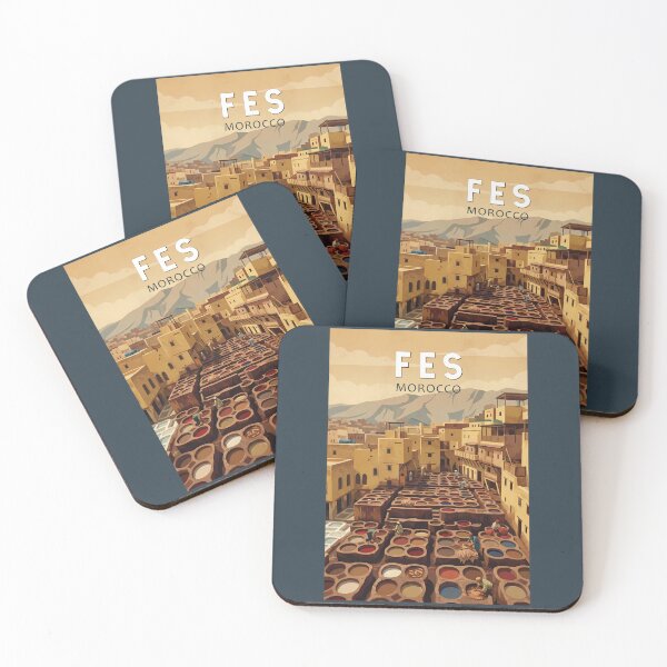 Item preview, Fes Morocco Illustration Travel Art Vintage designed and sold by KrisSidDesigns.