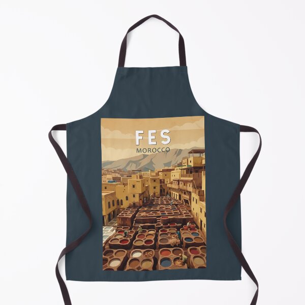 Item preview, Fes Morocco Illustration Travel Art Vintage designed and sold by KrisSidDesigns.